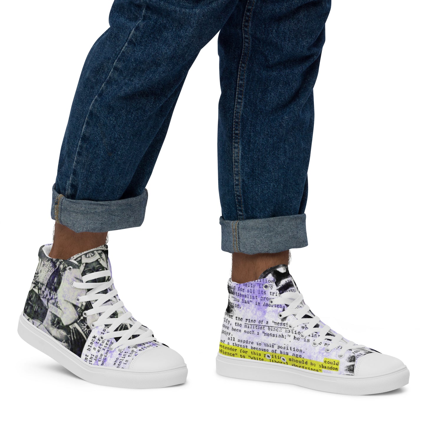 Men’s high top canvas shoes