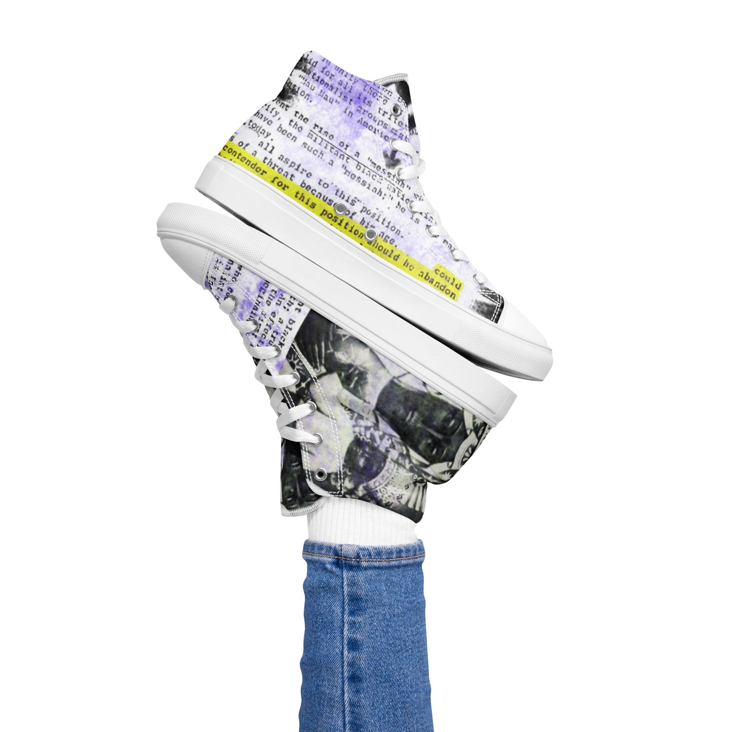 Women’s high top canvas shoes